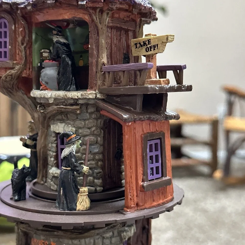 Lemax Spooky Town Witches Tower Michaels Exclusive 2018‎ w/ Box & Adapter